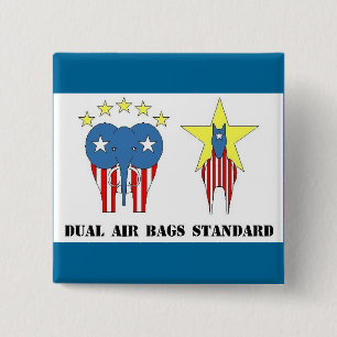 DUAL AIR BAGS STANDARD POLITIEKE BUTTON REPUBLICAN