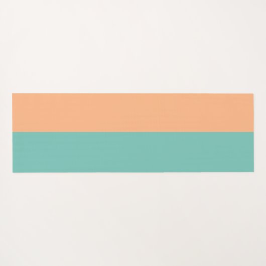 Dual Aqua Oranje Pastelyoga Mat (Achterkant (horizontaal))