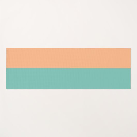 Dual Aqua Oranje Pastelyoga Mat (Voorkant (horizontaal))
