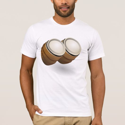 Dual Bongos Mannen T-shirt (Voorkant)