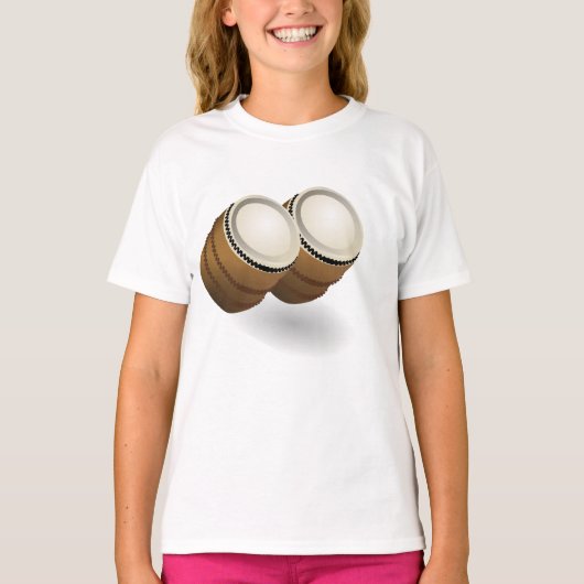 Dual Bongos Meisjes T-shirt (Voorkant)