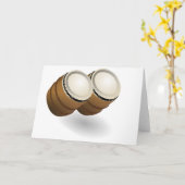 Dual Bongos Wenskaarten Kaart (Gele Bloem)