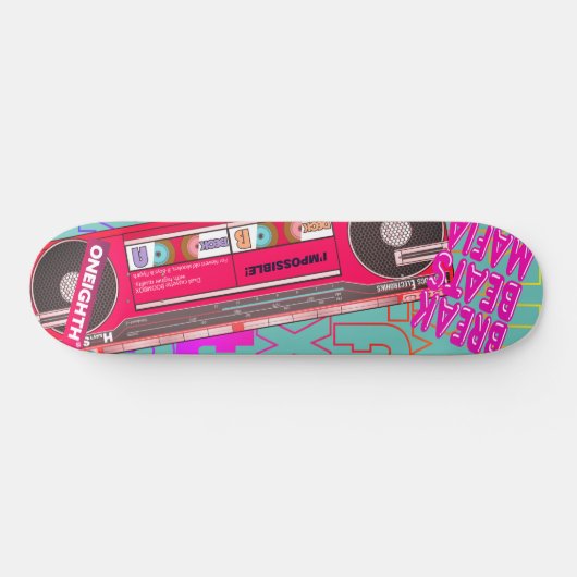 Dual cassette boombox スケートボード persoonlijk skateboard (Horizontaal)