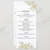 Dual Chrysanthemum groen bruiloft menu (Voorkant / Achterkant)