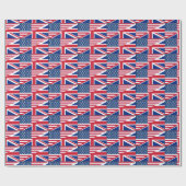 Dual Citizen Amerikaans Brits Vlag Wrapping Papier (Vlak)