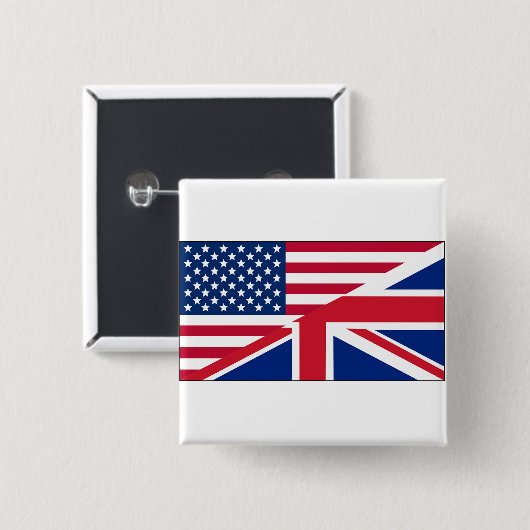Dual Citizen Amerikaanse & Britse Button (Voorkant /achterkant)