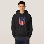 Dual Citizen Texas en America Proud Back Print Hoodie (Voorkant volledig)