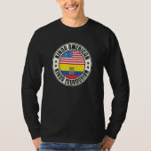 Dual Citizenship American Ecuadorian Ecuador Usa F T-shirt (Voorkant)