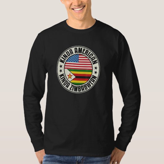 Dual Citizenship American Zimbabwean Zimbabwe Usa  T-shirt (Voorkant)