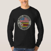 Dual Citizenship American Zimbabwean Zimbabwe Usa  T-shirt (Voorkant)