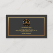 Dual Column Tone Colors Professional Chauffeur Visitekaartje (Achterkant)