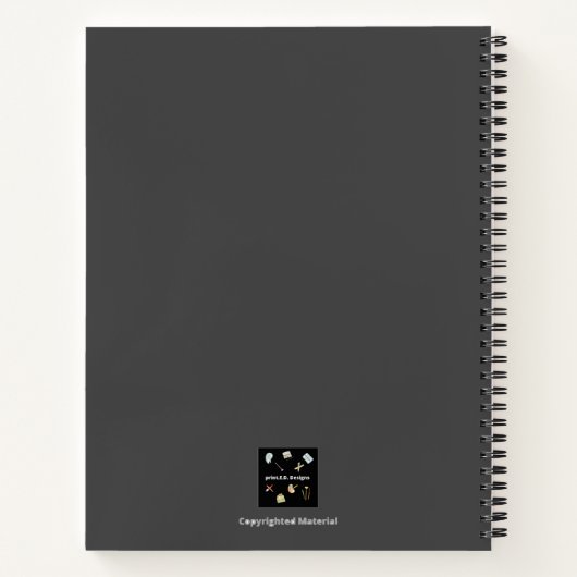 DUAL COMPOSITION GRAY HALF BLANK/WIDE RULL NOTITIEBOEK (Achterkant)