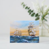 Dual Crossing Postcard Briefkaart (Staand voorkant)