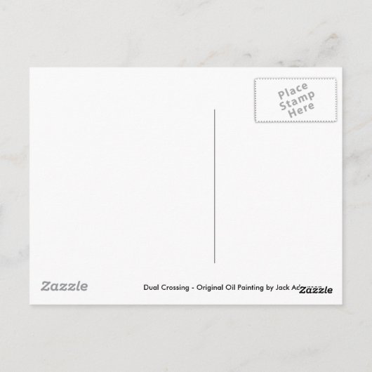 Dual Crossing Postcard Briefkaart (Achterkant)