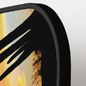 Dual Desert Zonsondergangen Pickleball Paddle (Links Detail)