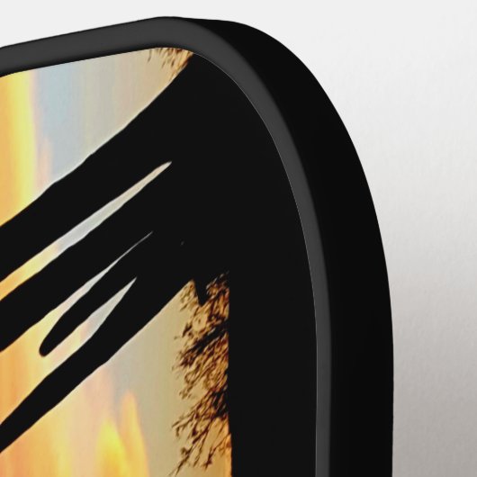 Dual Desert Zonsondergangen Pickleball Paddle (Links Detail)