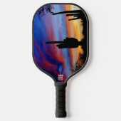 Dual Desert Zonsondergangen Pickleball Paddle (Voorkant)