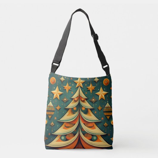 Dual-Design Kerstster & Boomtas Crossbody Tas (Voorkant)