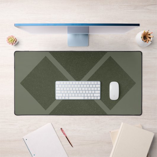 Dual Diamond Moss Green Desk Mat –  (Kantoor 1)