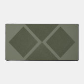 Dual Diamond Moss Green Desk Mat –  (Voorkant)