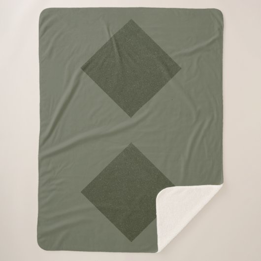 Dual Diamond Moss Sherpa deken (Voorkant)