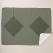 Dual Diamond Moss Sherpa deken (Voorkant (horizontaal))
