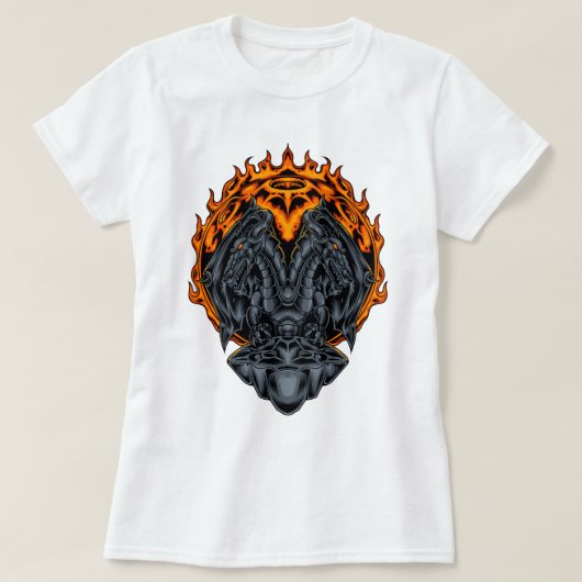 Dual Dragon Inferno T-shirt (Design voorkant)