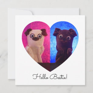 Dual Duo Split Foto Hart Besties Schattigee Kaart