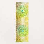 Dual Emerald Green Mandala Yogamat (Voorkant)