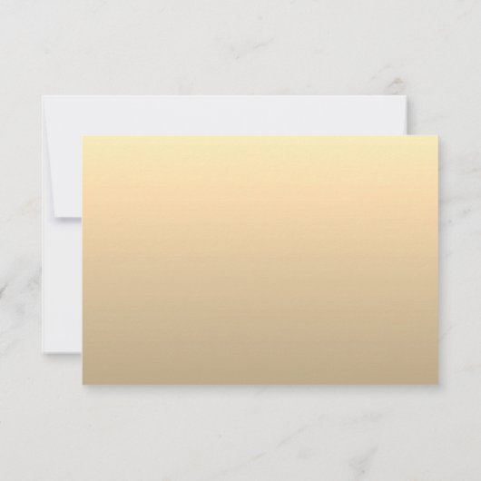 Dual-Function Gold Wedding RSVP-Kaart met QR-code RSVP Kaartje (Achterkant)