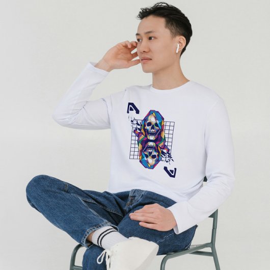 Dual Grim Pop Art Skull T-shirt