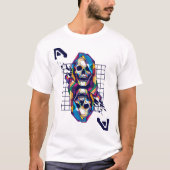 Dual Grim Pop Art Skull T-shirt (Voorkant)