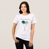 Dual Harmony,balance concept, symmetry design Tri-Blend Shirt (Voorkant volledig)