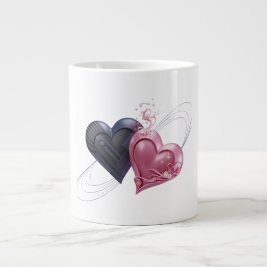 Dual Hearts Coffee Mok (Voorkant)