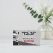 Dual Hot Shot Trucking Visitekaartje (Staand voorkant)