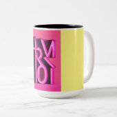 Dual Hue Elegance: tweekleurige Marvel Mok" Tweekleurige Koffiemok (Voorkant rechts)