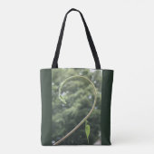 Dual-Image Flower and Tendril Morning Glory Tote Bag (Achterkant)
