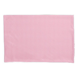 Dual images of a rectangular pink gingham-patterne kussensloop