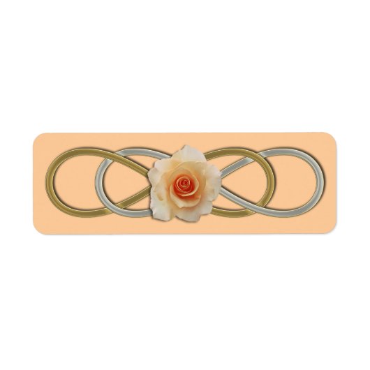 Dual Infinity Silver Gold-Roos Etiket (Voorkant)