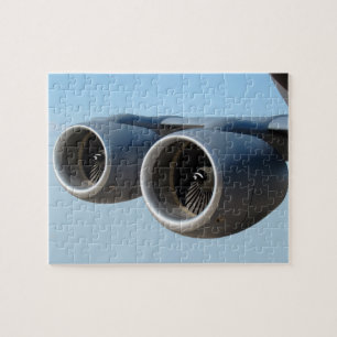Dual Jet Engines in Blue Sky Legpuzzel