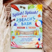 Dual Joint Double Beach Bash Zomer Jongen Verjaard Kaart