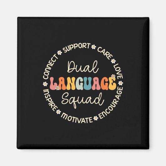 Dual Language Squad Waardering Week Terug naar sch Magneet (Voorkant)