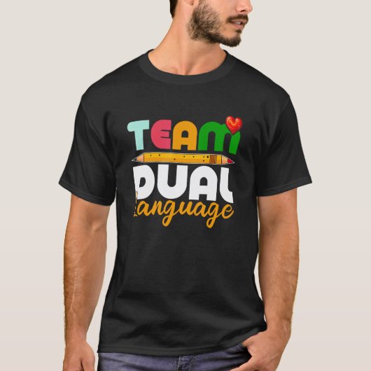 Dual Language Teachers Back To School Squad_5 T-shirt (Voorkant)