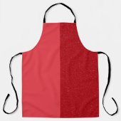 Dual-Panel Tomato Red Chef Schort – (Voorkant)