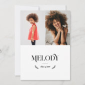 Dual Photo Childhood Huidige Afstudeerder Foto Afs Aankondiging (Voorkant)