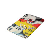 Dual pop art portrait  badmat (Gekanteld)