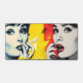 Dual pop art portrait  bureaumat (Voorkant)