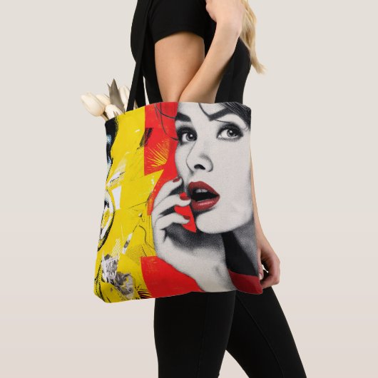 Dual pop art portrait  tote bag (Dichtbij)