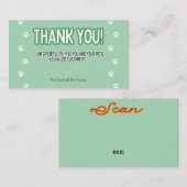 Dual-purpose kaart visitekaartje (Voorkant / Achterkant)