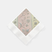 Dual Shade Silver Floral Motief Ontwerp Servet (Hoek)